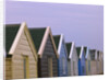 Beach huts in a row, close-up by Assaf Frank